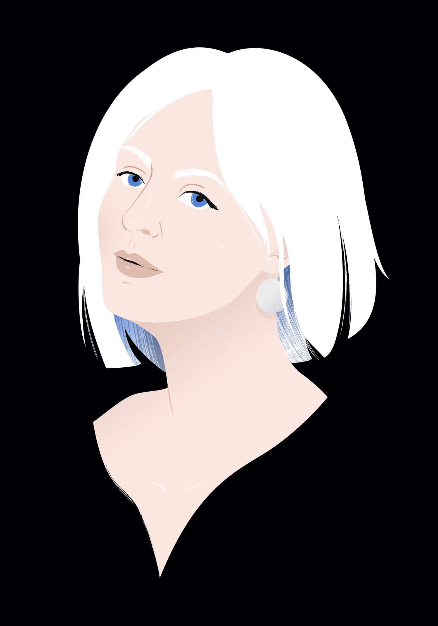 Illustrated portrait of Laura Marling