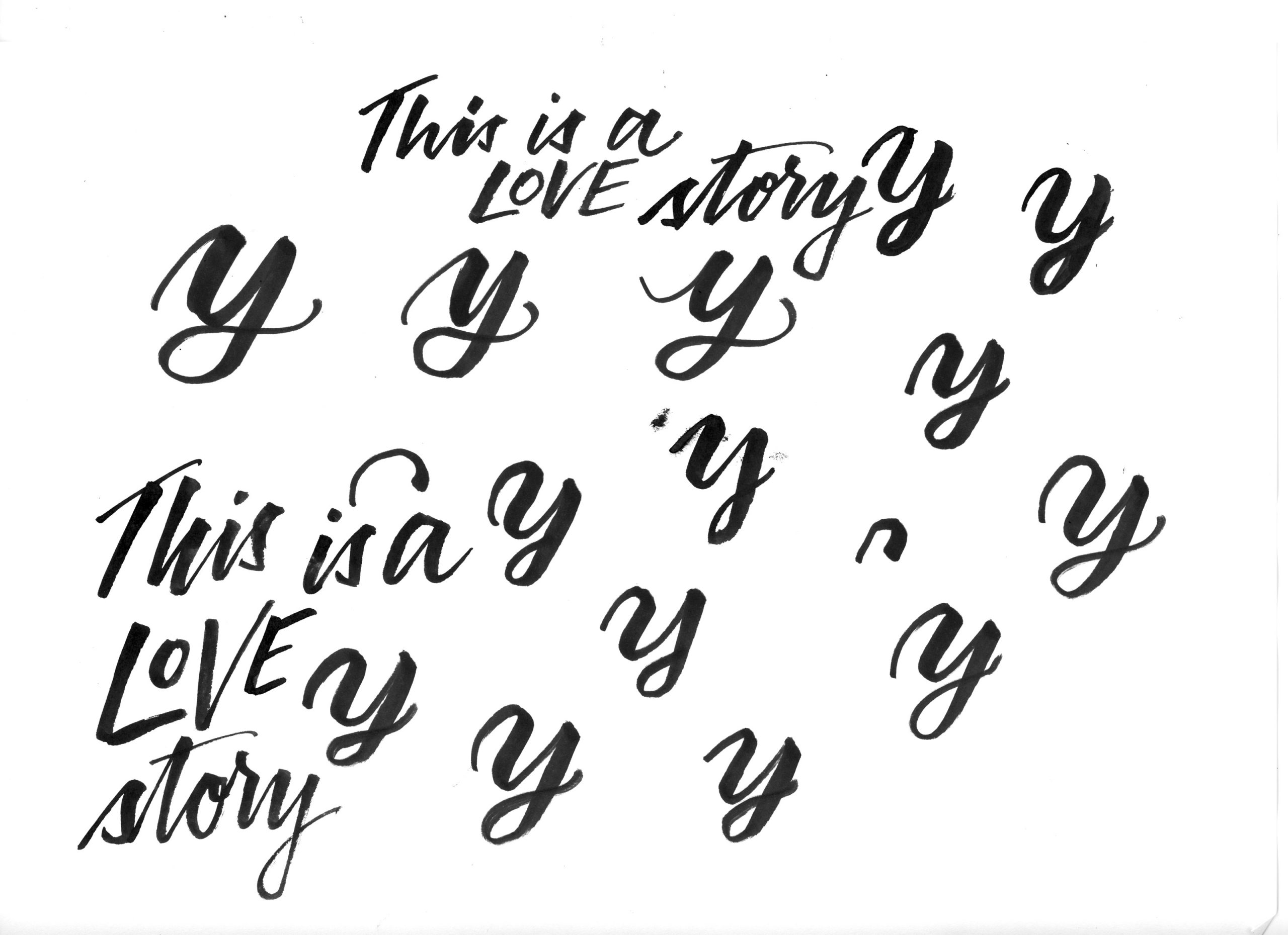 Original lettering for WIDB jacket